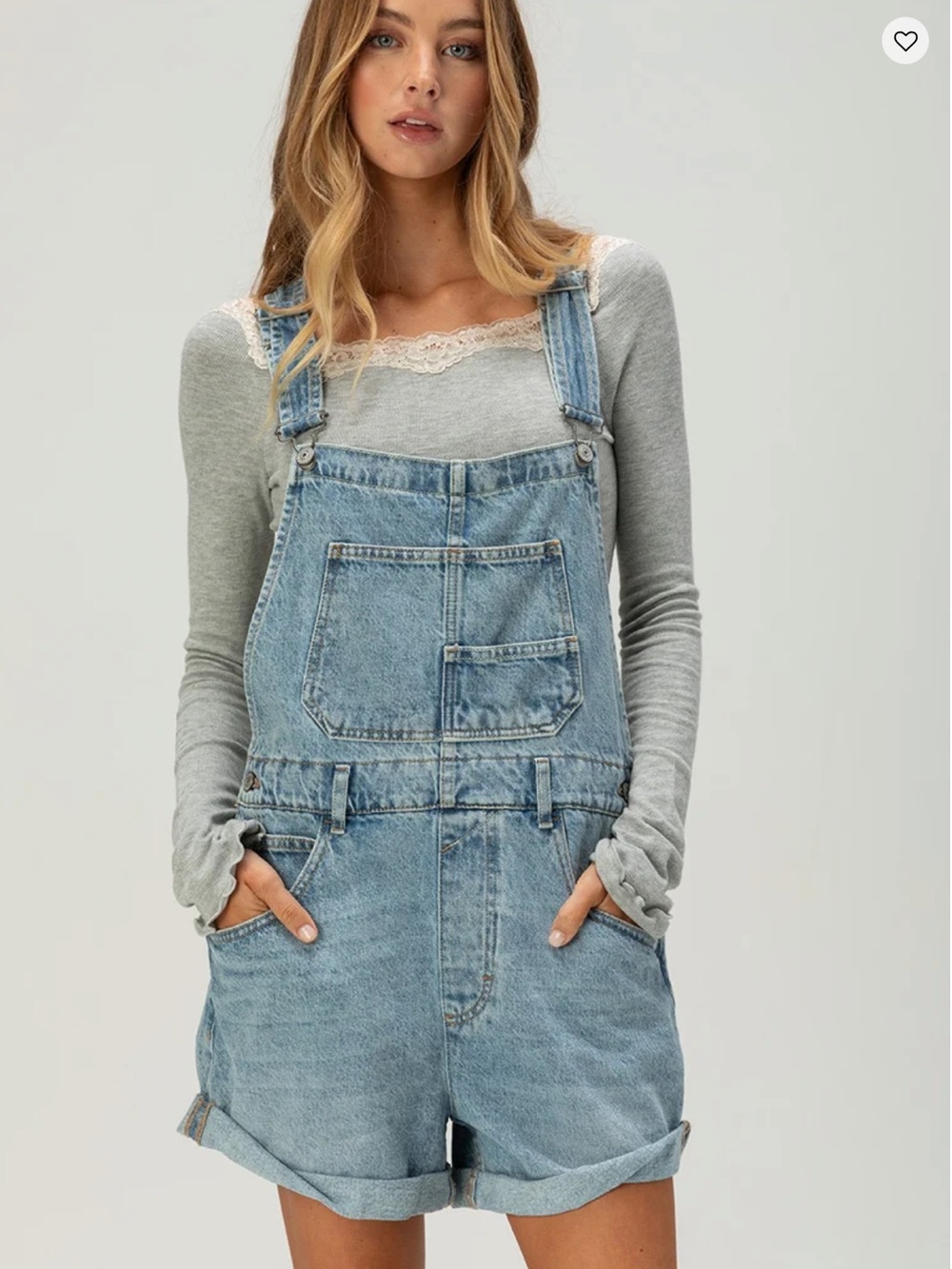 Free People Women's Ziggy Cotton Adjustable-Straps Shortalls Size Small